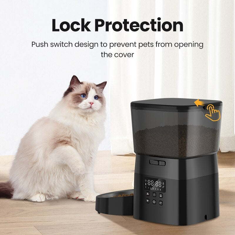 Pawlynx Automatic Timed Dog And Cat Feeder With Anti-Jam | Lersk