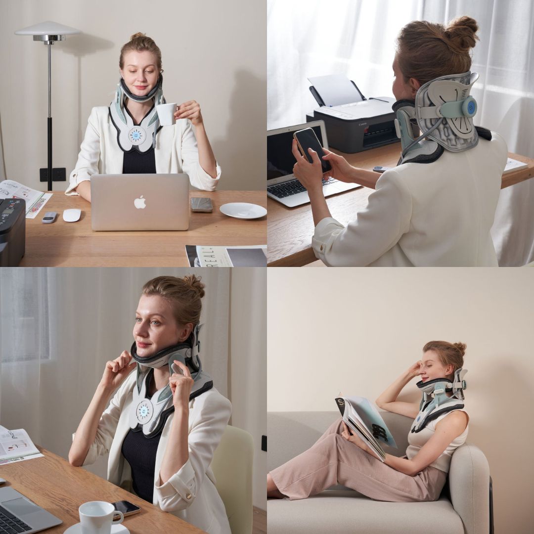 AlignEase Adjustable Neck Traction Device For Pain Relief | Lersk