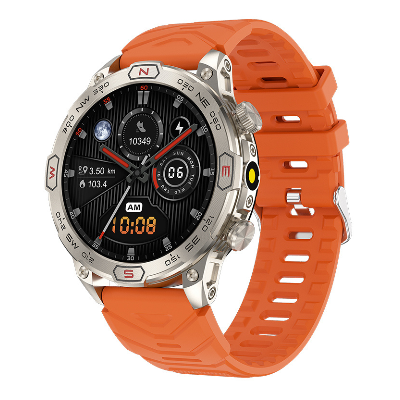 PinnacleX Pro Smartwatch mit GPS, Herzfrequenz-, SpO2-, Blutdruck- und Stressüberwachung | Lersk