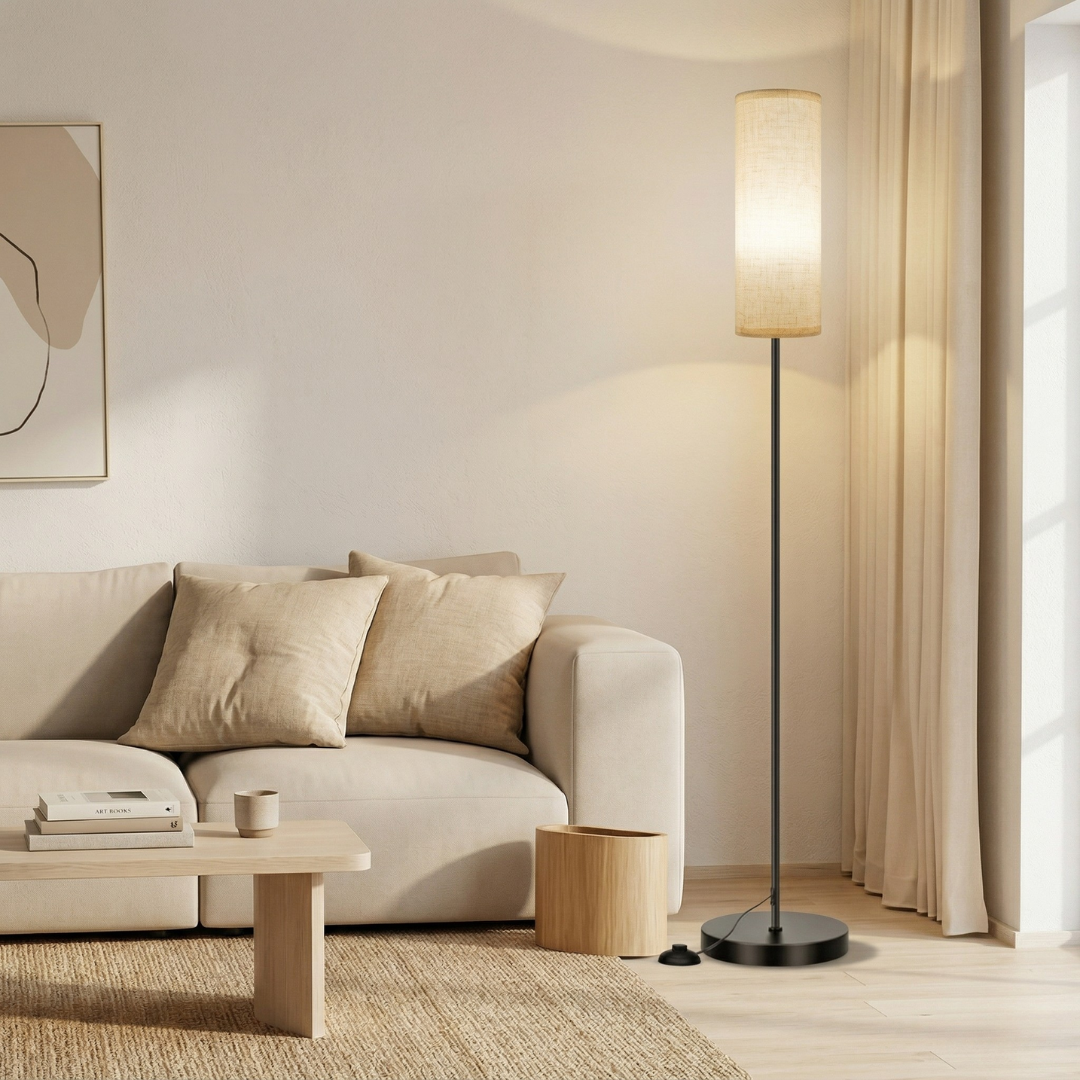 Lampa podłogowa RGB z kontrolą przez aplikację do oświetlenia i atmosfery w domu | Lersk