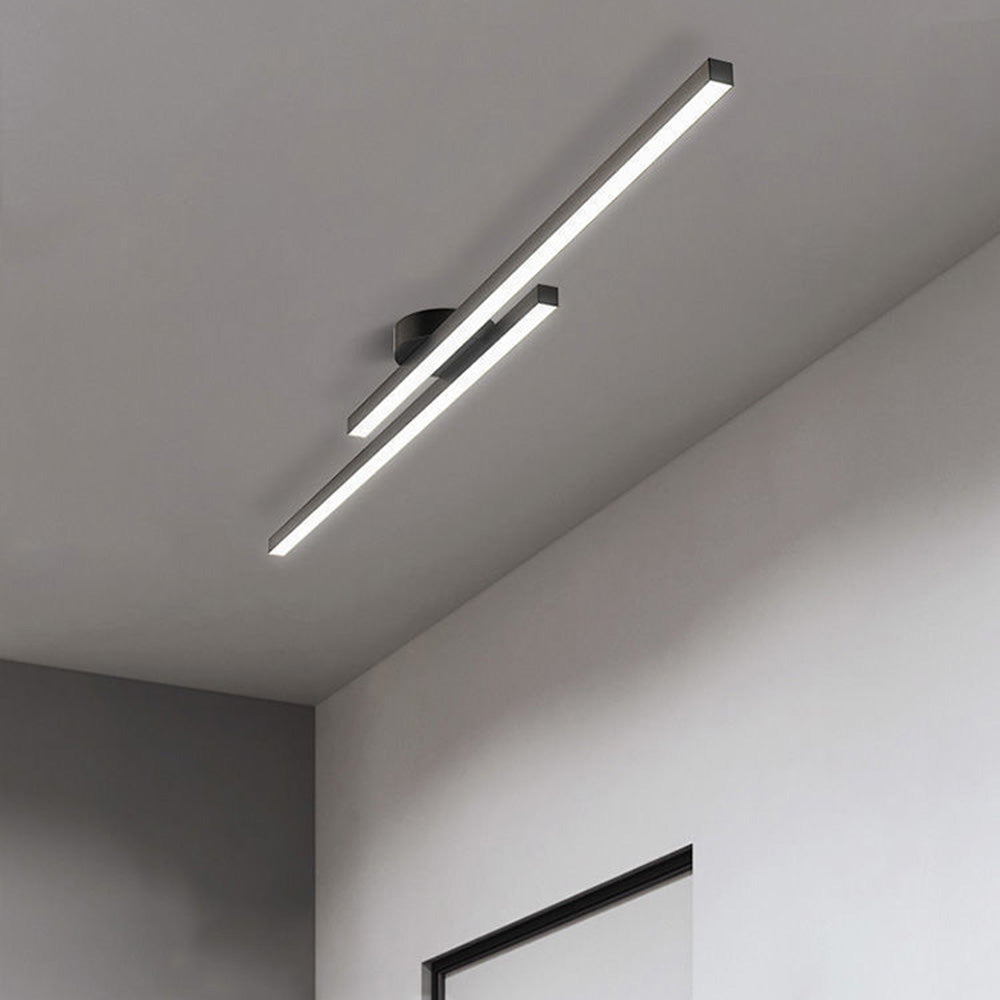 مصباح سقف شبه مدمج LED من الألمنيوم بتصميم بسيط من LumenVale لغرف المعيشة | Lersk