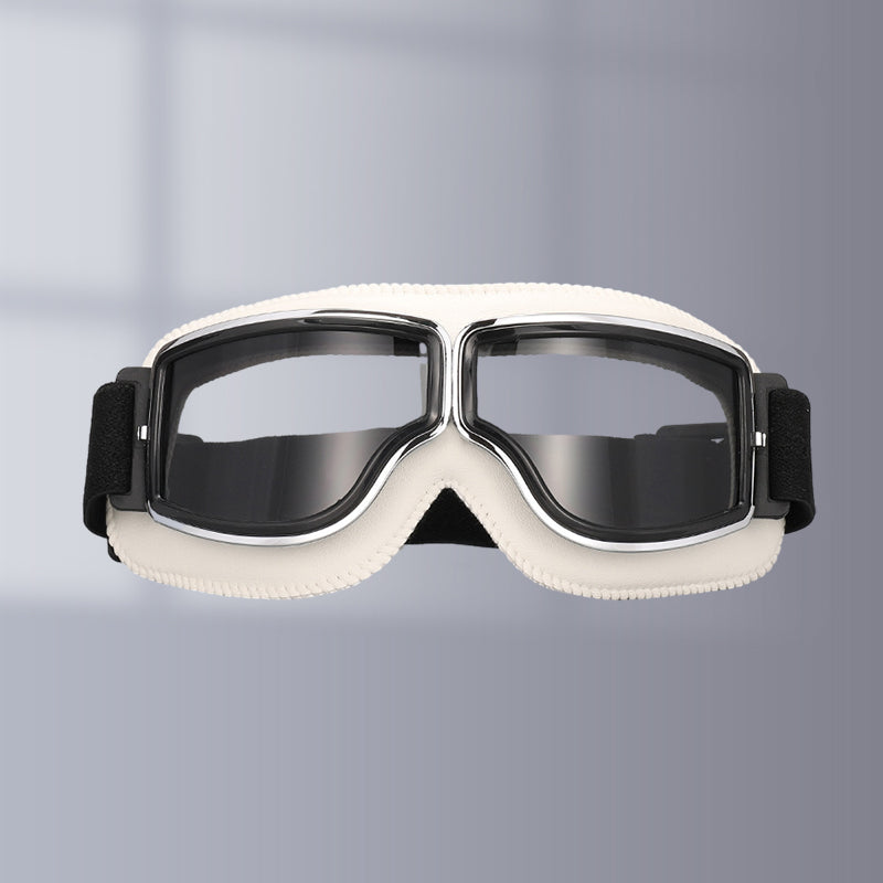 RoadRider Vintage Motorcycle Goggles With Interchangeable Lenses And Comfort Padding | Lersk