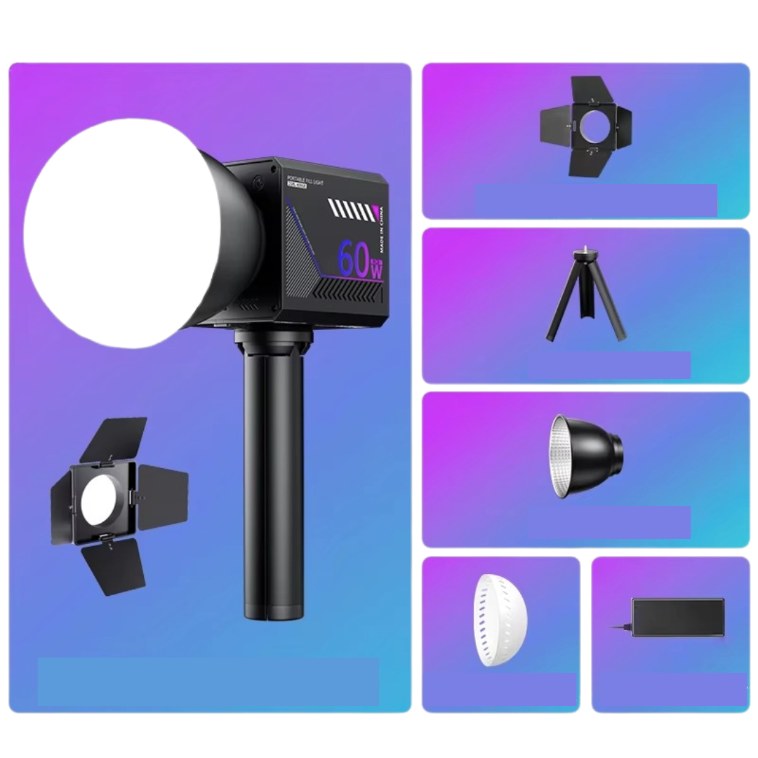 Przenośne RGB światło wideo do fotografii i streamingu | Lersk