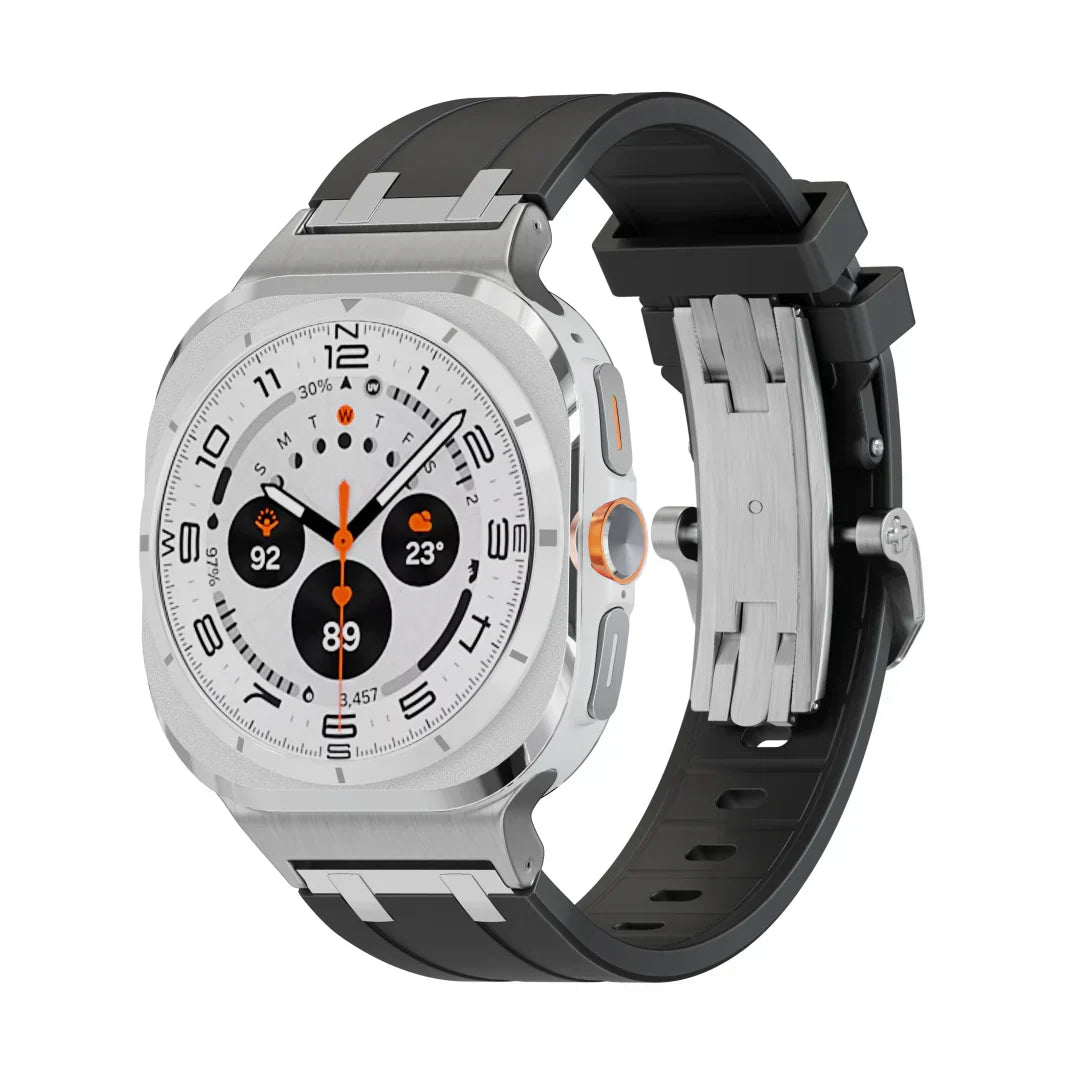 Nivora Silicone Watch Band With Butterfly Clasp For Samsung Galaxy Watch Ultra | Lersk