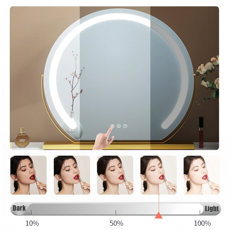 Luminara Dimmable LED Touch Vanity Mirror For Precision Makeup And Skincare | Lersk