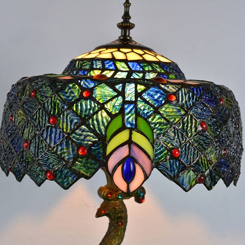 Aurena Tiffany-Style Table Lamp With Colorful Dome Shade | Lersk