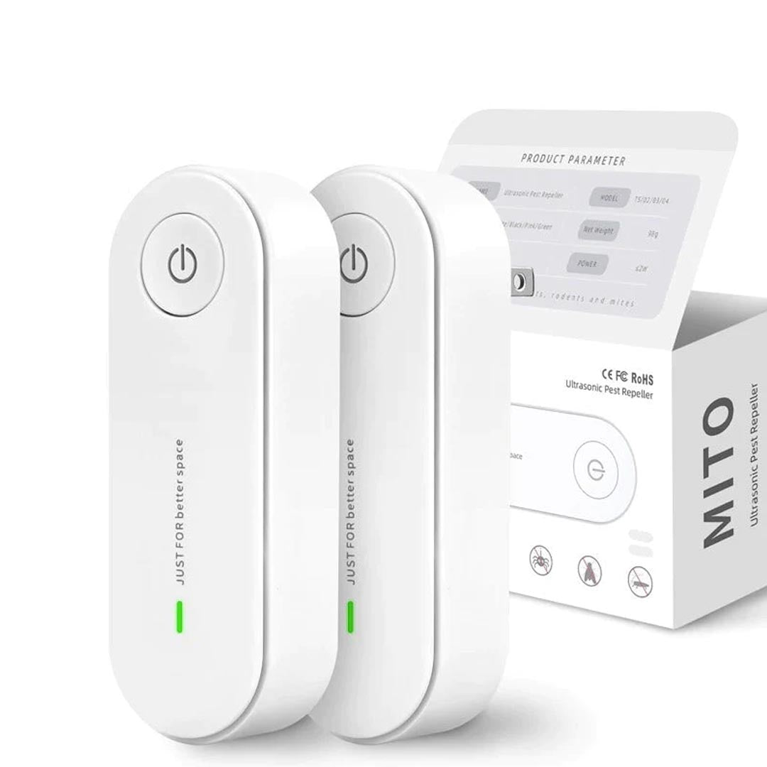 Twin Pack Ultrasonic Plug-In Mosquito Repellent Devices | Lersk