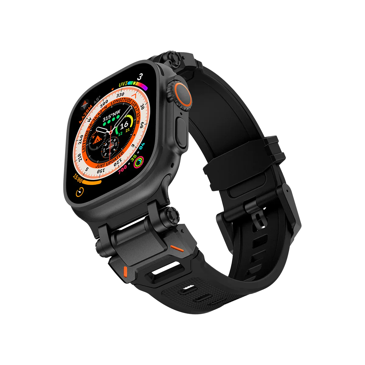 Meron Titanium-Head Silicone Band for Apple Watch | Lersk
