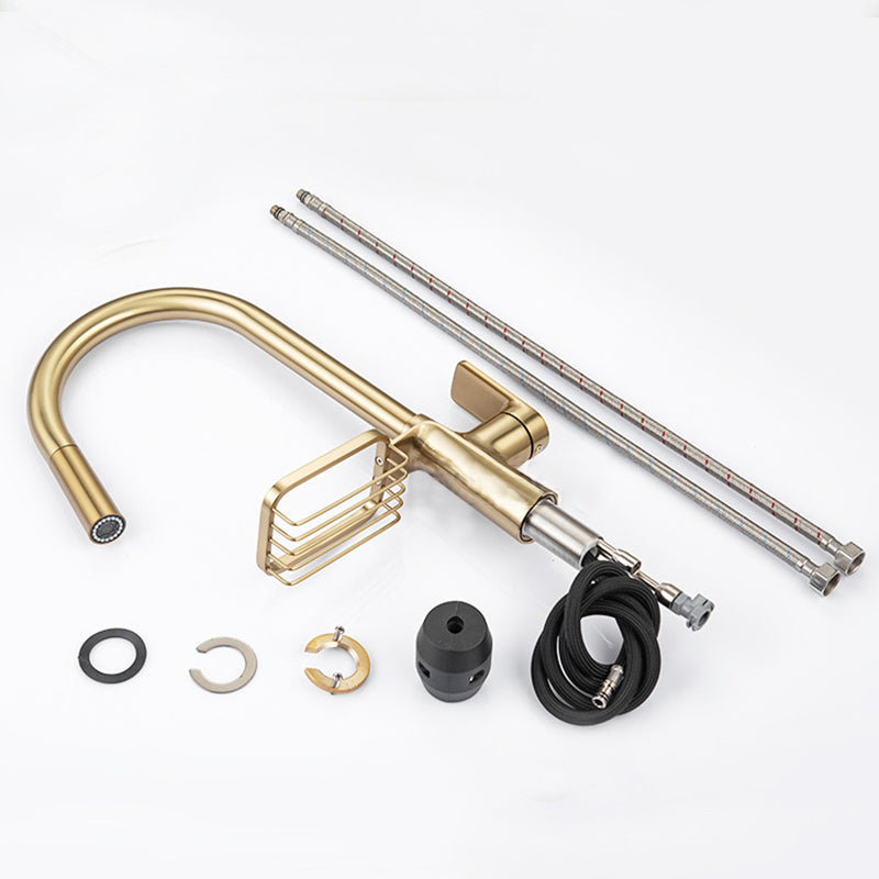 Single-Lever Kitchen Faucet With Pull-Down Sprayer, Hot And Cold | Lersk