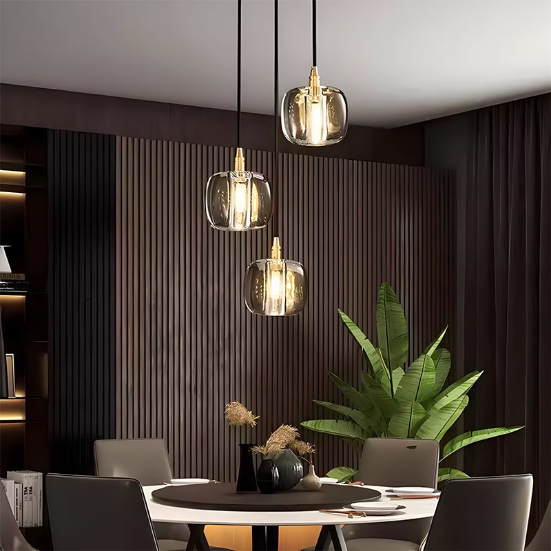Colored Glass Multi Pendant Chandelier | Lersk
