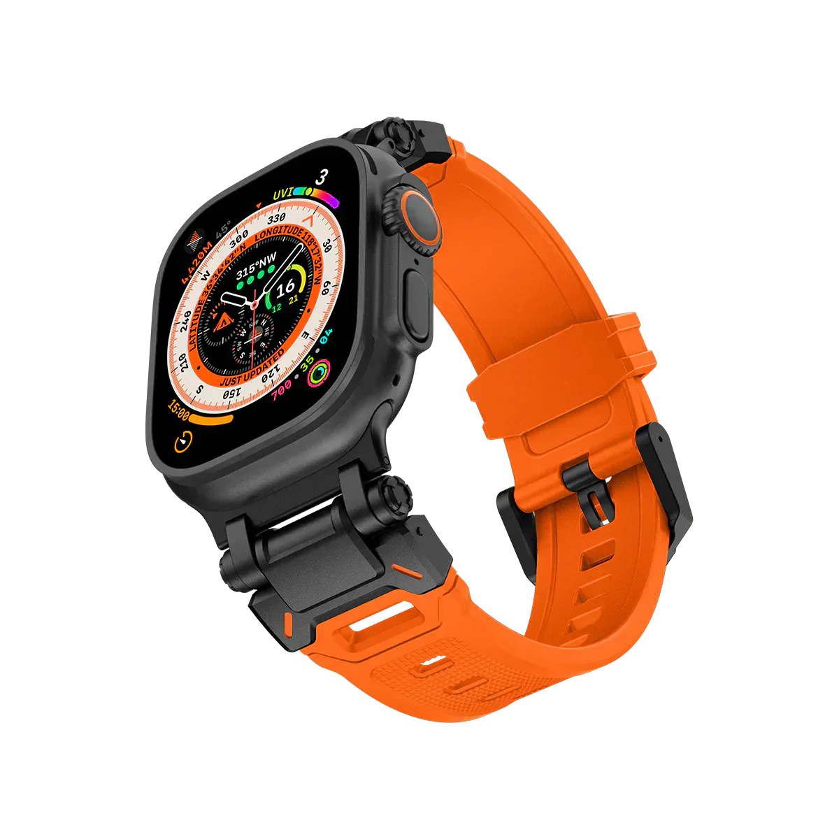 Meron Titanium-Head Silicone Band for Apple Watch | Lersk