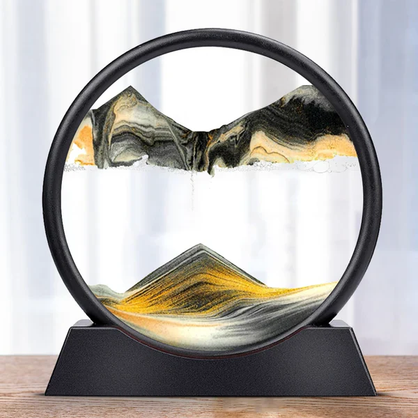 Moving Sea Sand Art Display Rotating Sand Sculpture for Meditative Relaxation and Changing Scenes | Lersk