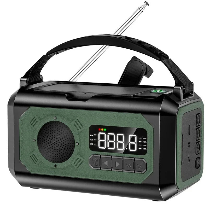 NovaGuard 12000mAh nødradio med håndsving og NOAA | Lersk