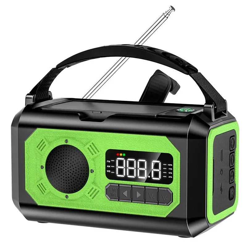 NovaGuard 12000mAh nødradio med håndsving og NOAA | Lersk