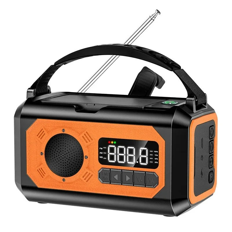 NovaGuard 12000mAh nødradio med håndsving og NOAA | Lersk