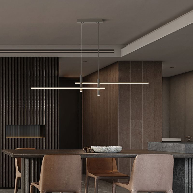 Nexa Linear Pendant Light for Modern Dining Room Lighting | Lersk