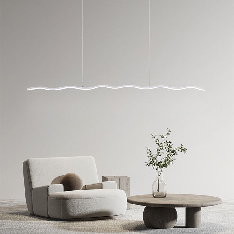 Lampa wisząca LumiNova nowoczesna LED w czerni i bieli | Lersk