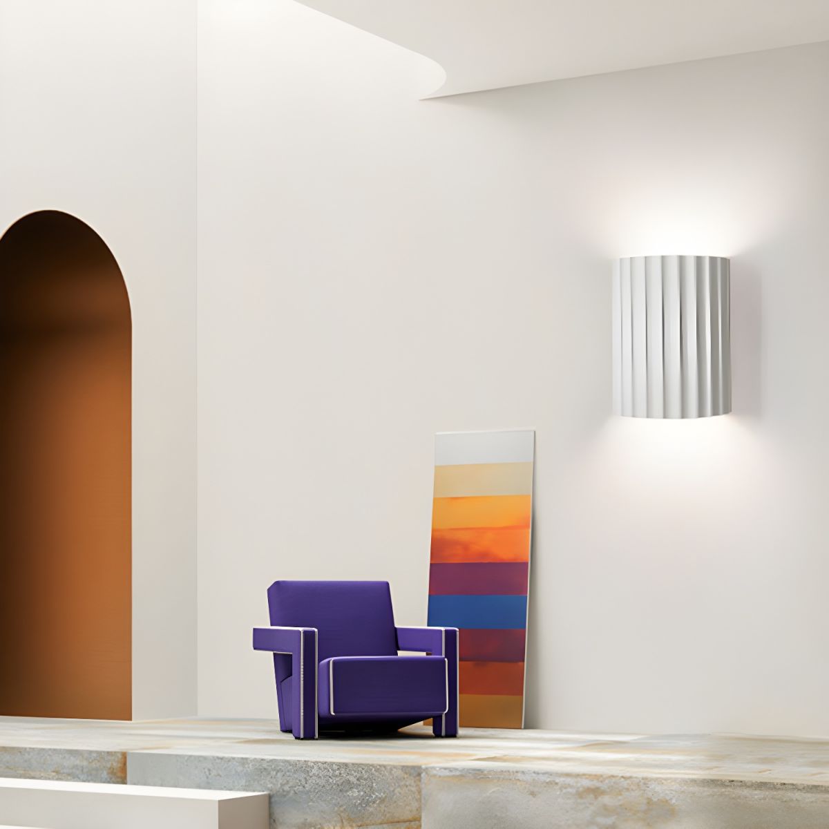 Minimalistická nástěnná lampa s jemným ambientním světlem pro moderní domovy | Lersk