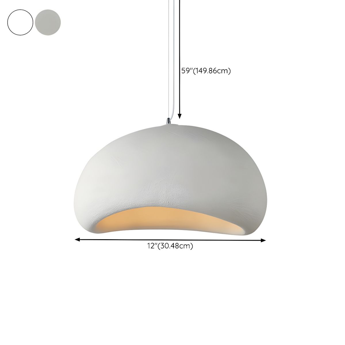 NimbleGlow Wabi Sabi LED Adjustable Pendant Light Fixture | Lersk