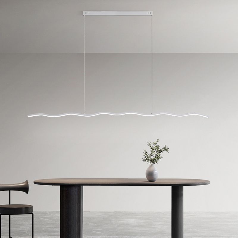 Lampa wisząca LumiNova nowoczesna LED w czerni i bieli | Lersk