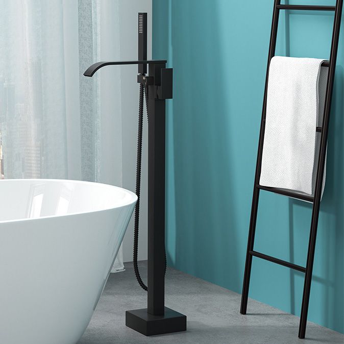 Modern Freestanding Copper Bathtub Faucet For Floor Mounted Installation Standalone Bath Faucet | Lersk