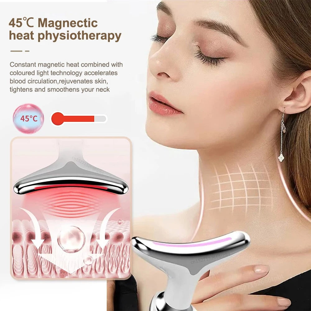 Lumiva masseur visage et cou EMS 7-en-1 pour raffermissement | Lersk