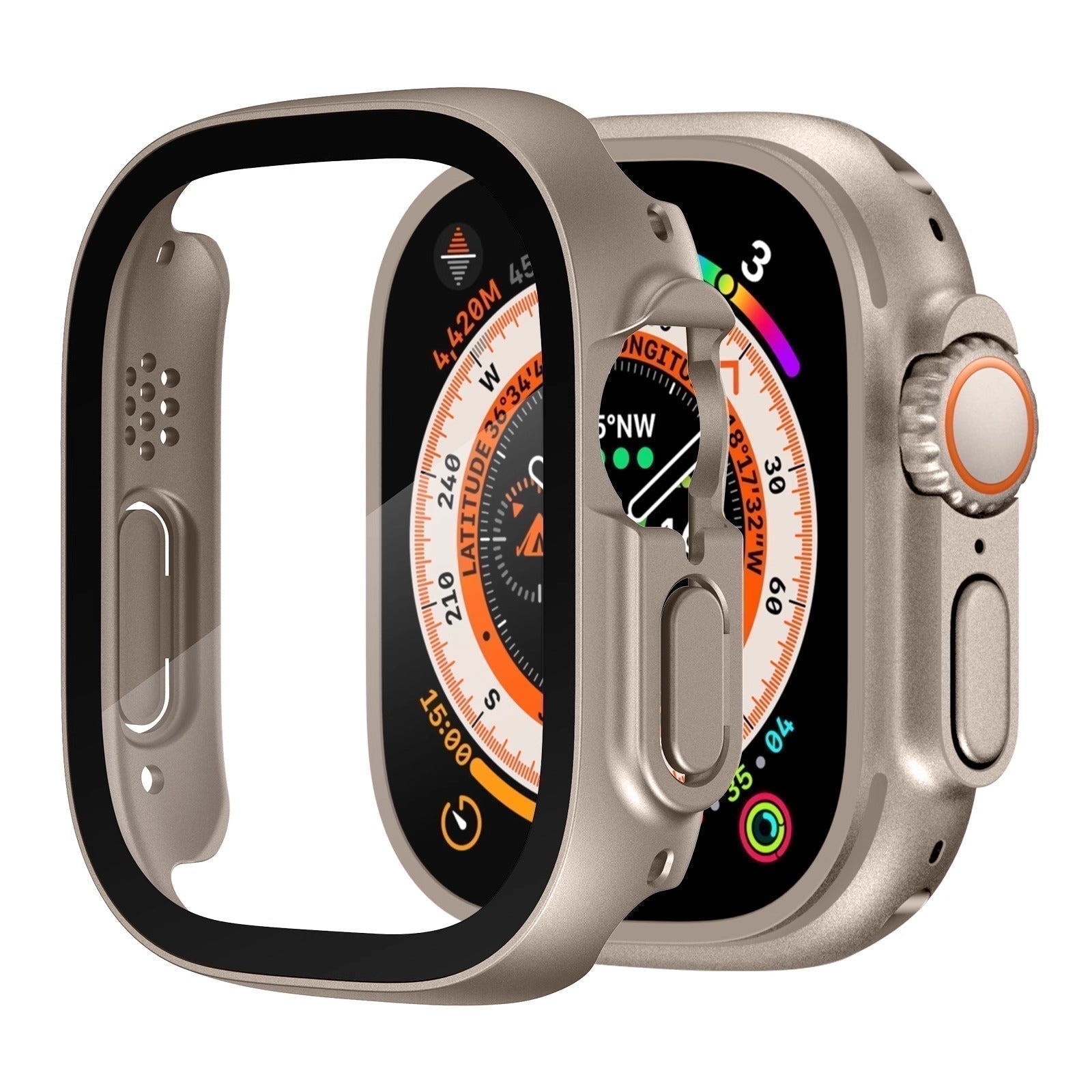 Pouzdro NovaGuard pro Apple Watch Ultra s průhledným tvrzeným sklem | Lersk