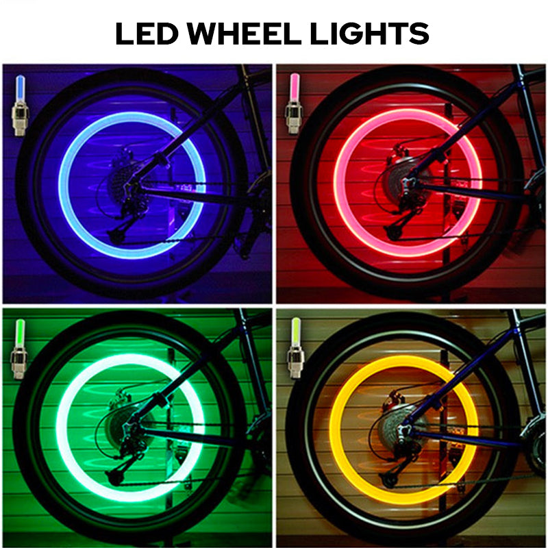 Wasserdichte LED-Felgenbeleuchtung für Fahrräder, Fahrradfelgenlicht-Zubehör für Nachtfahrten | Lersk