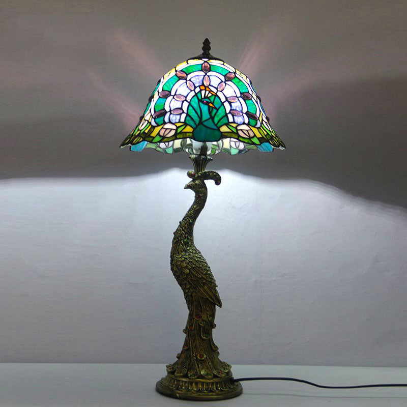 Aurena Tiffany-Style Table Lamp With Colorful Dome Shade | Lersk