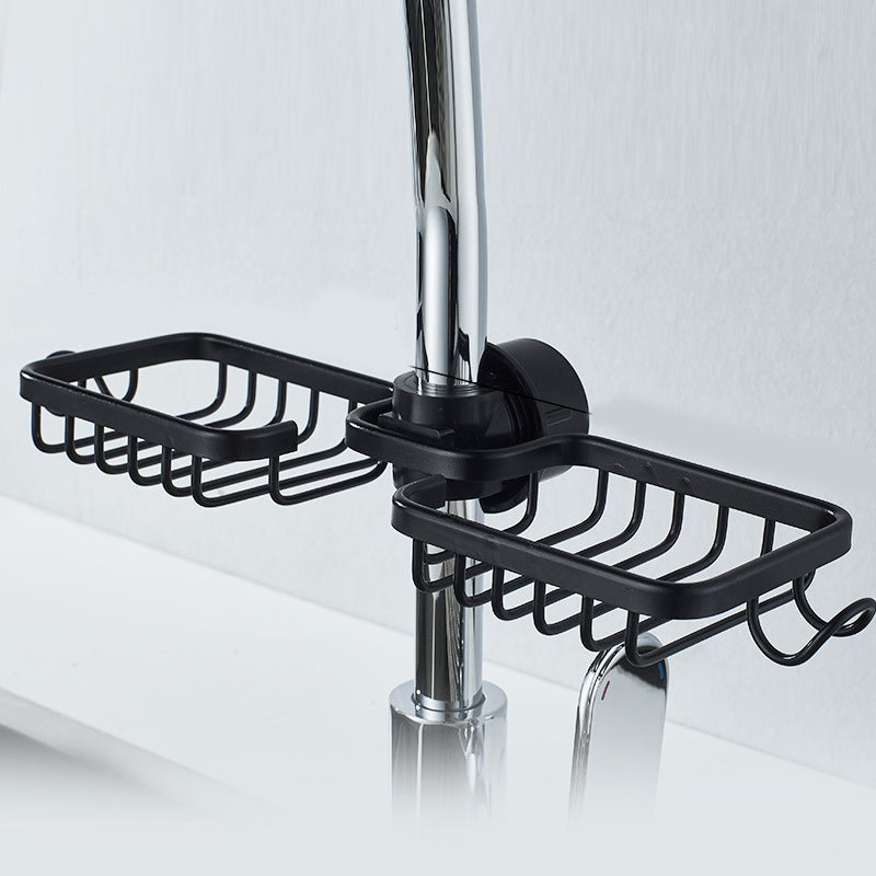 Shower Holder For Shampoo And Soap, Stainless Aluminium, Silver Or Black, No Drilling | Lersk