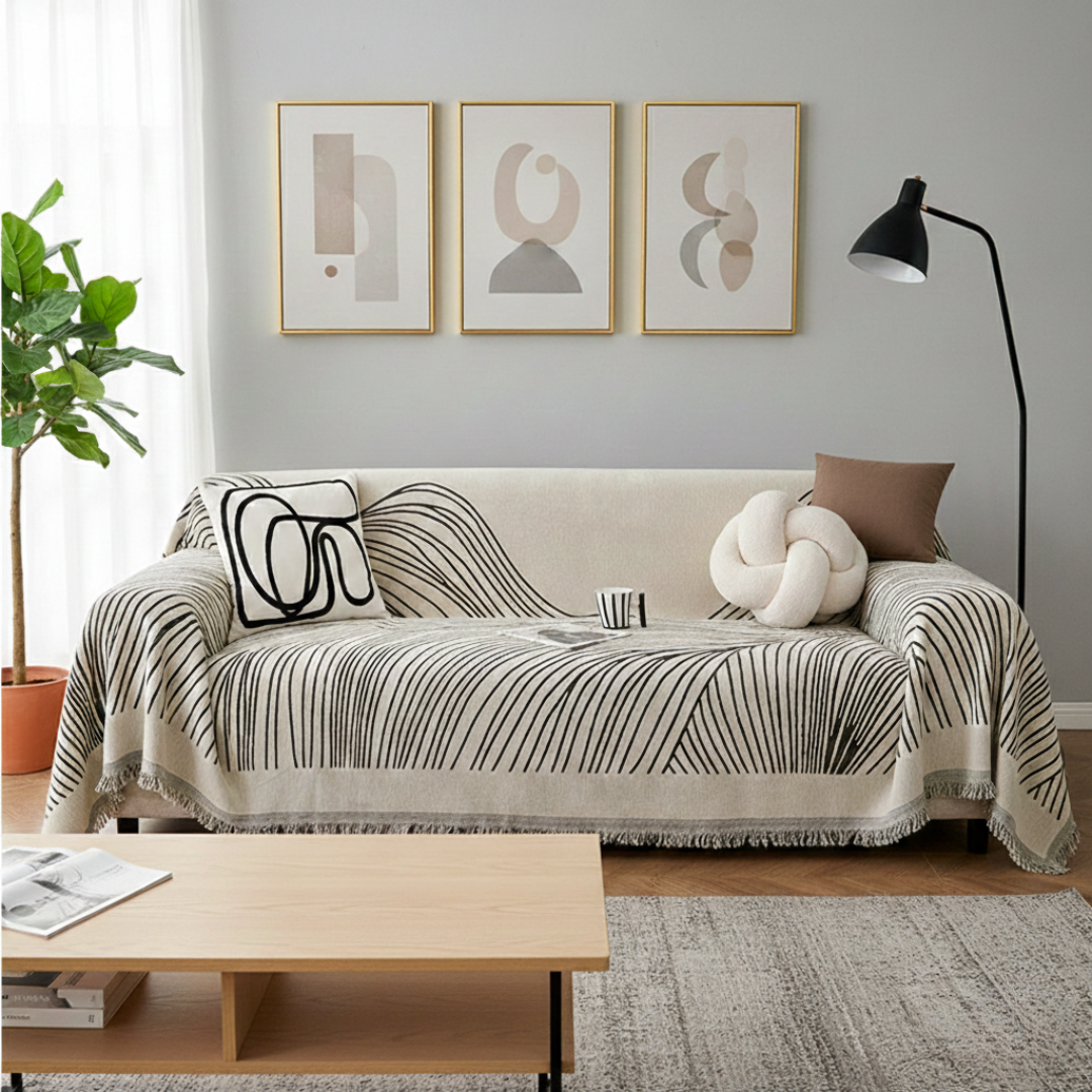 Wendbarer Jacquard-Sofabezug für den täglichen Wohnbereich | Lersk
