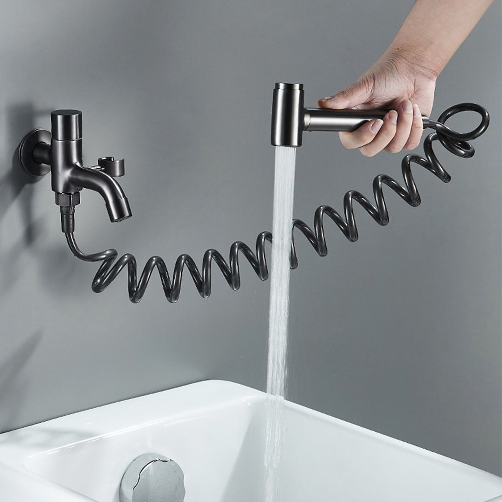 Gray Wall-Mount Bidet Kit with Handheld Sprayer | Lersk