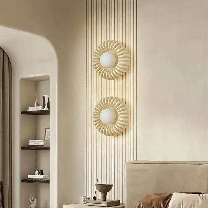 LumeNova Resin Wall Light for Modern Artistic Ambience | Lersk
