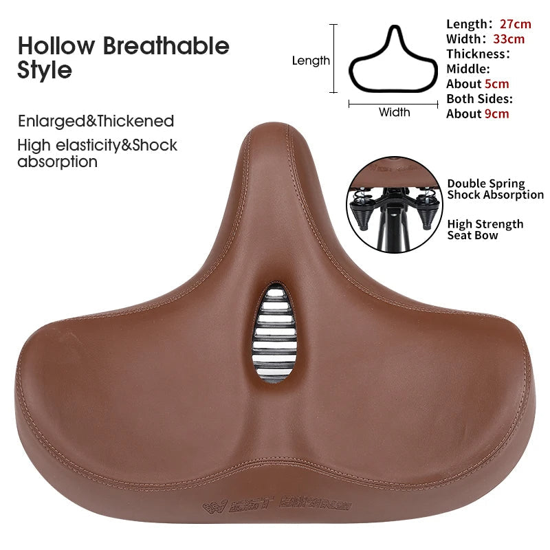 SummitRide Wide Ergonomic Saddle for MTB and City Bikes | Lersk