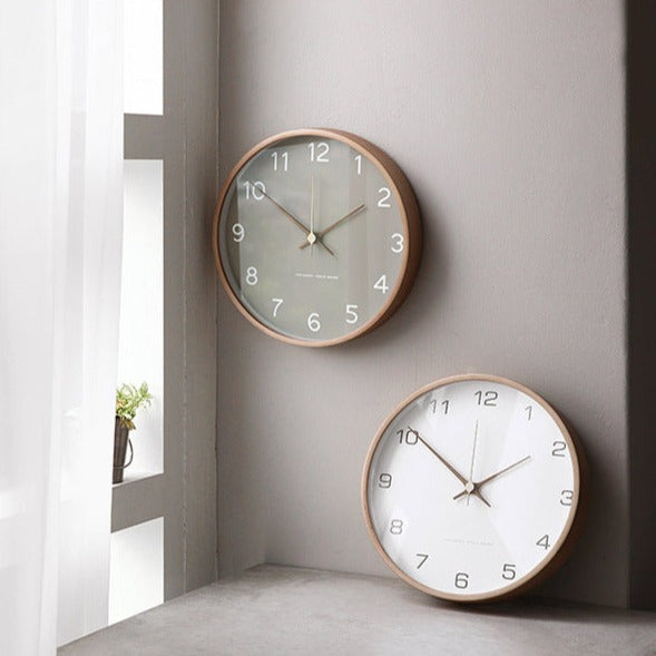 TimberGlow Wooden Wall Clock for Home and Living Room Decor | Lersk