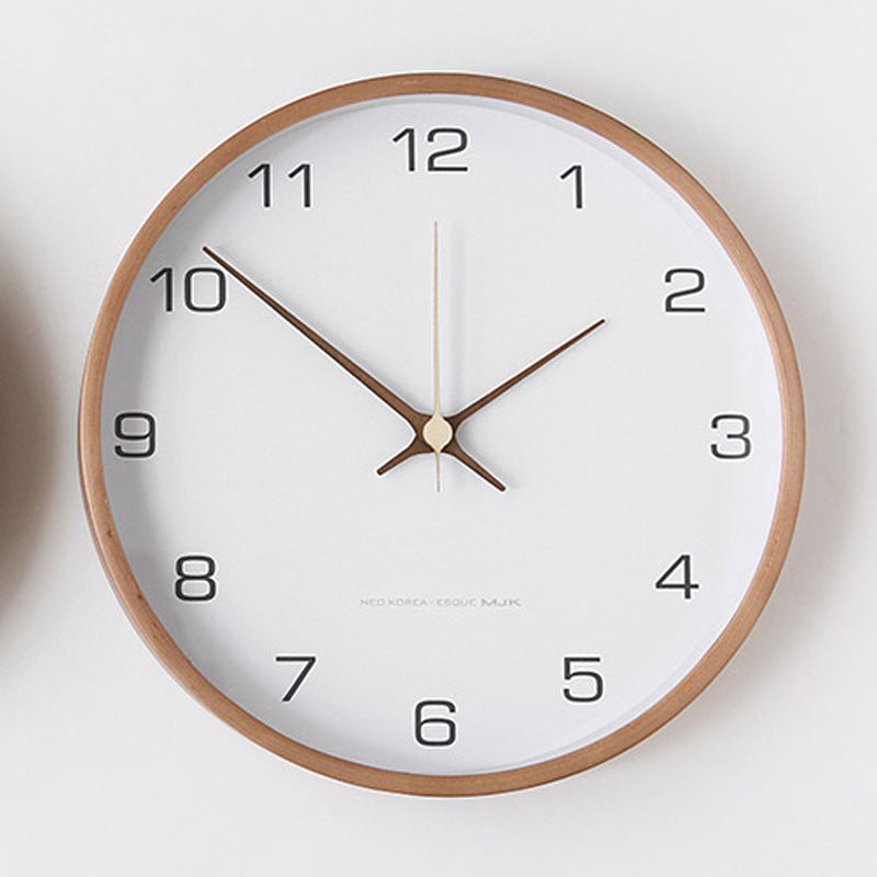 TimberGlow Wooden Wall Clock for Home and Living Room Decor | Lersk