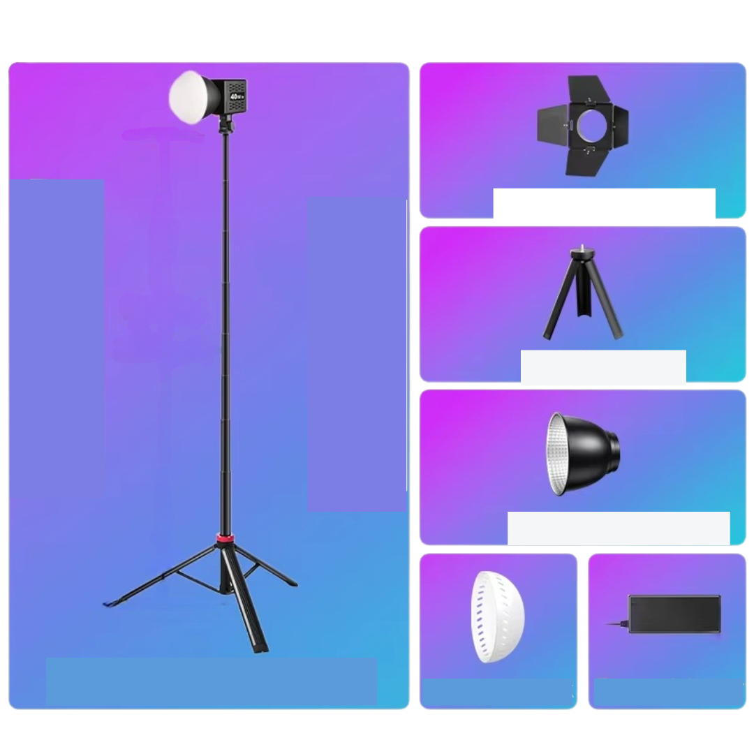 Przenośne RGB światło wideo do fotografii i streamingu | Lersk