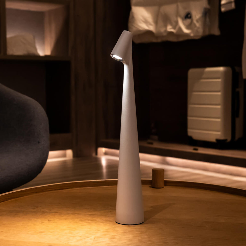 Nordic Minimalist Cordless Table Lamp Rechargeable Soft Warm LED For Small Spaces | Lersk