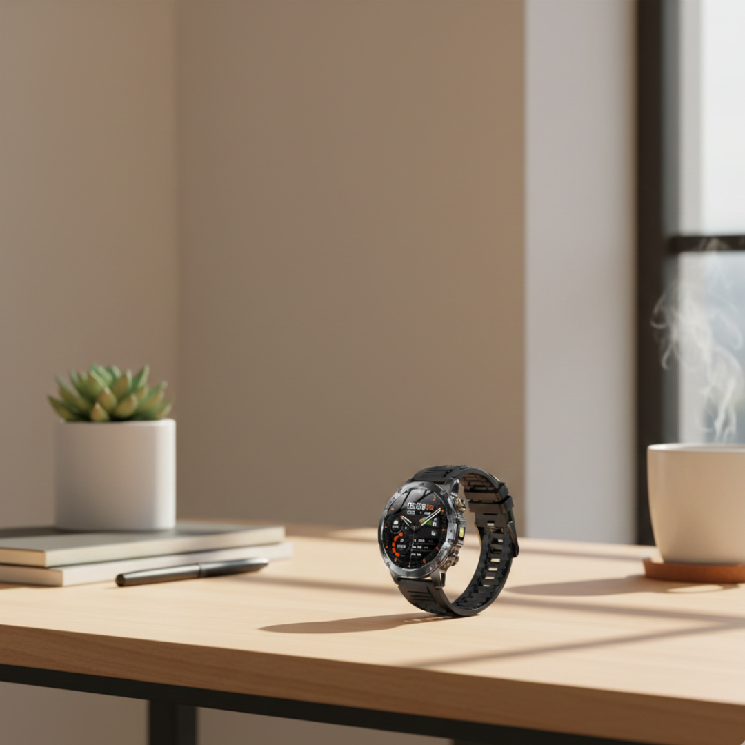 Robuste Outdoor-Smartwatch mit wasserdichtem taktischem Design und langer Akkulaufzeit | Lersk