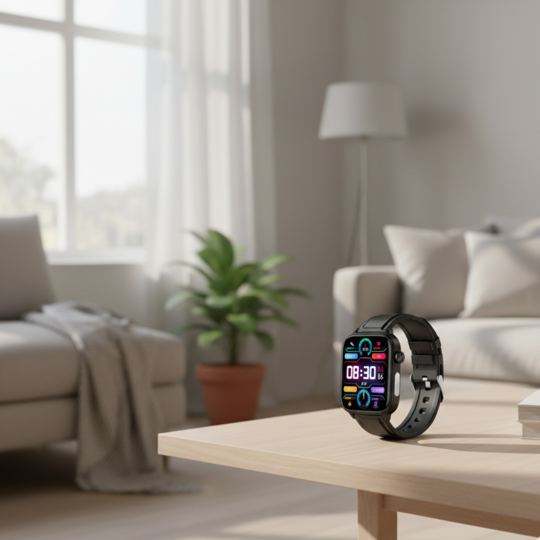 Smartwatch mit AMOLED-Display und Bluetooth-Anruffunktion, wasserdicht, für den täglichen Gebrauch | Lersk