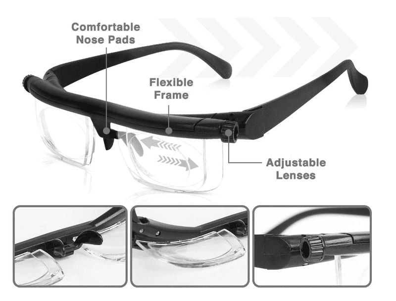 VisionShift Einstellbare Fokusbrille von VisionShift für den täglichen Gebrauch beim Lesen und Sehen | Lersk