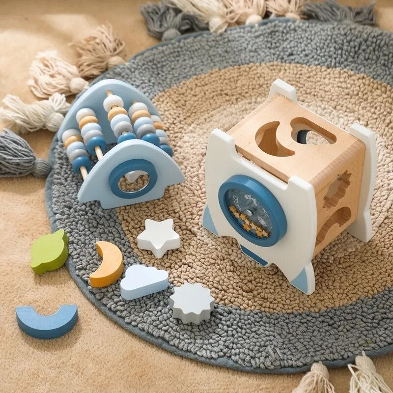 OrionBuild Holz-Raketenbausteine Stardust Adventures Spielzeug | Lersk