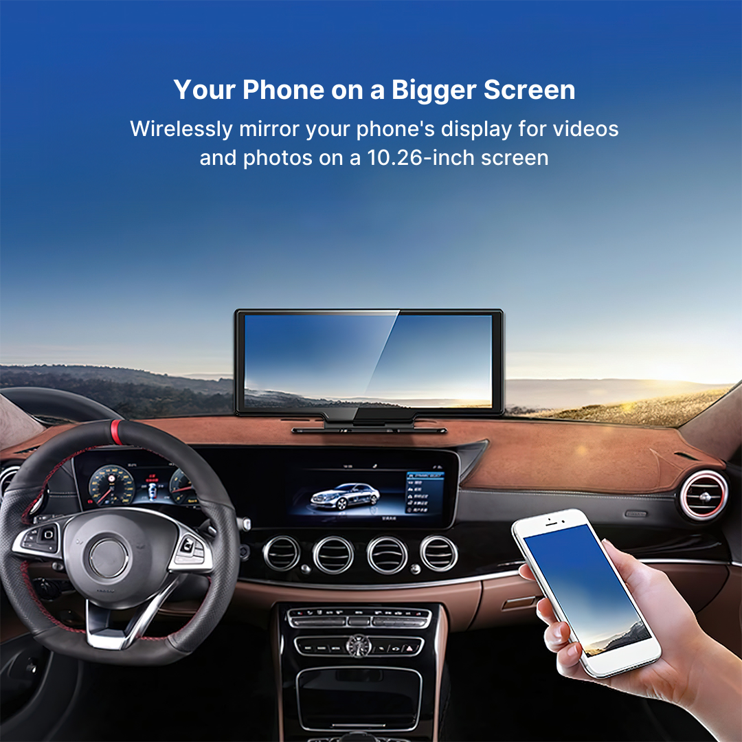 Orion | 10,26" Kabelloses CarPlay- & Android Auto-Display | Lersk