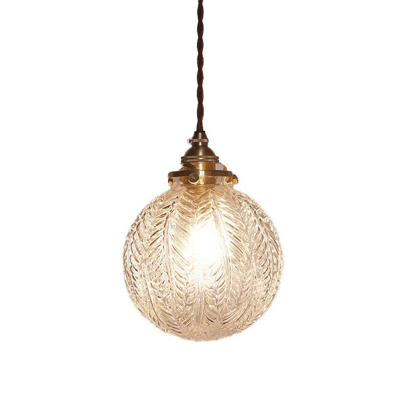 Veridia Heritage Colonial Pendant Lamp With Globe Shade | Lersk