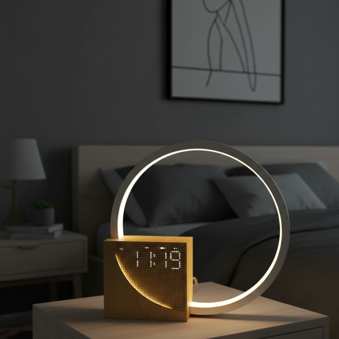 Lampada da comodino touch con rumore bianco per il sonno in camera da letto | Lersk