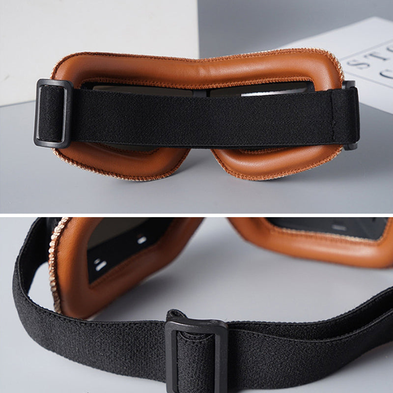 RoadRider Vintage Motorcycle Goggles With Interchangeable Lenses And Comfort Padding | Lersk