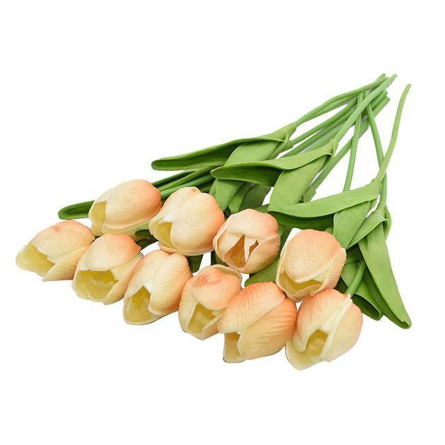 Set bouquet di fiori artificiali 10 pezzi tulipani finti | Lersk