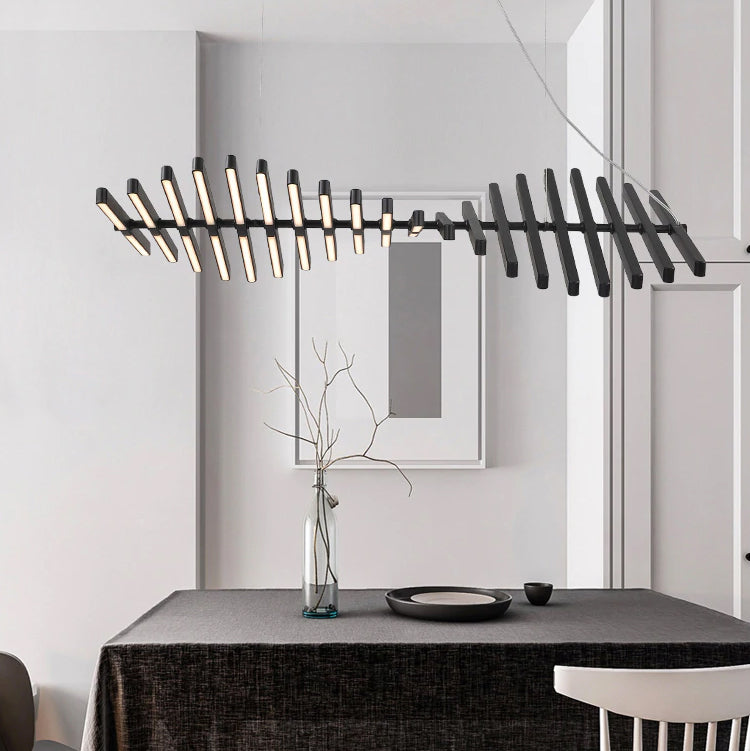 Rhythm Chandelier Rotating LED Rods for Modern Homes | Lersk