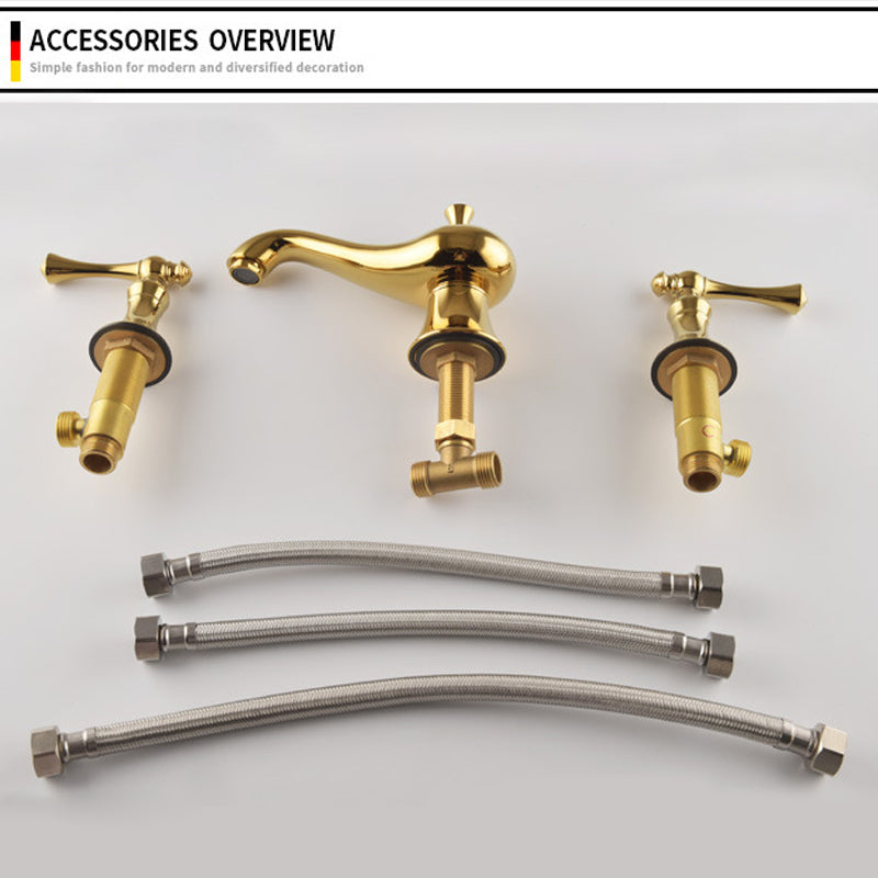 Haverly Antique Three-Hole Widespread Bathroom Faucet | Lersk