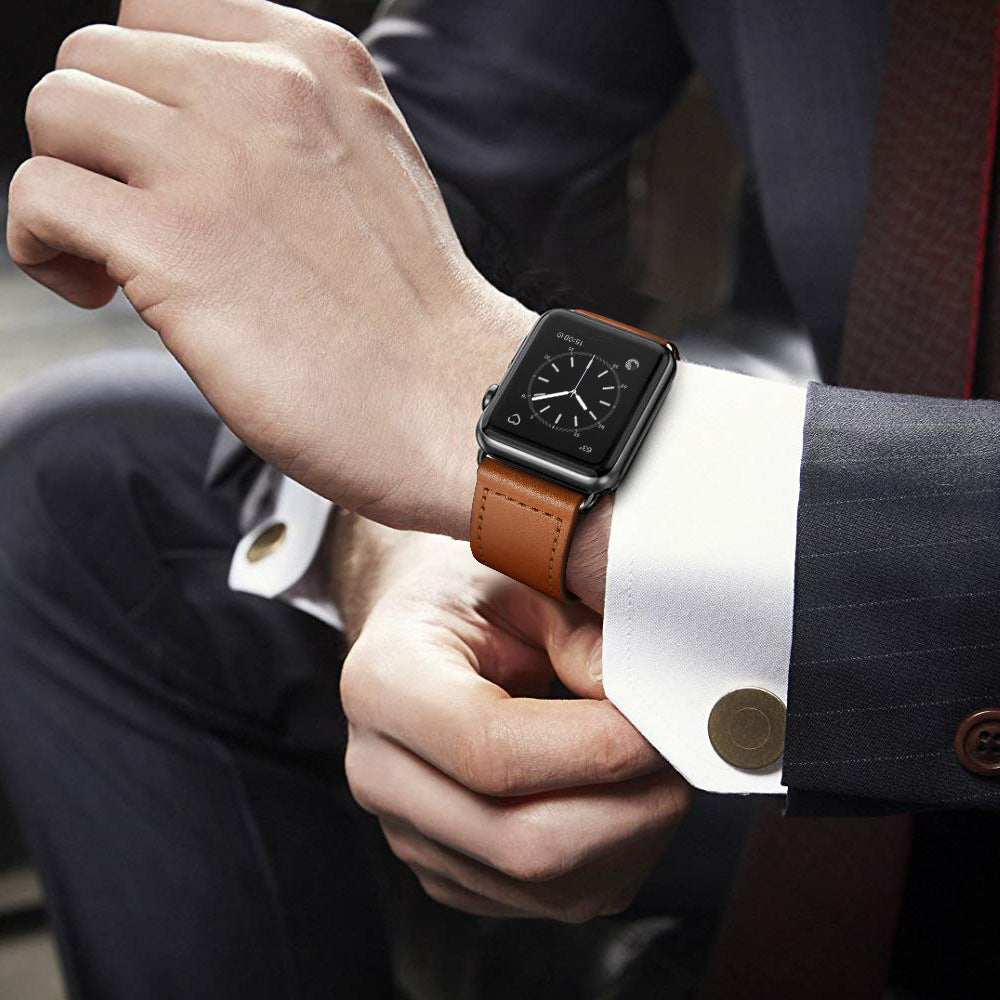 Rivon Leather Loop Band Compatible With Apple Watch | Lersk